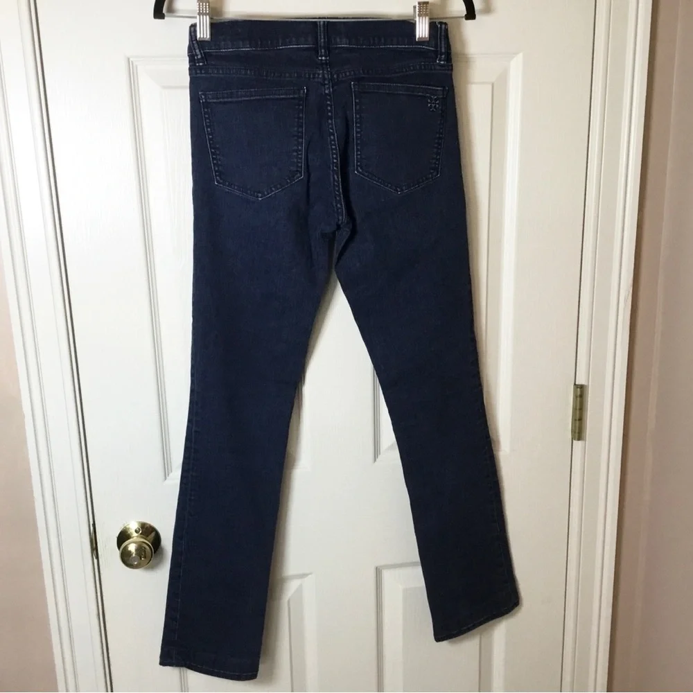 Tory Burch Dark Blue Straight Leg Jeans - Size 26